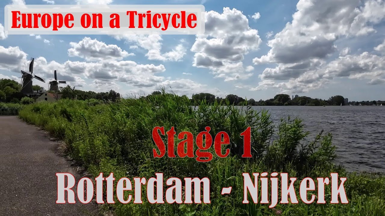 The beginning of my tour, riding over the dikes