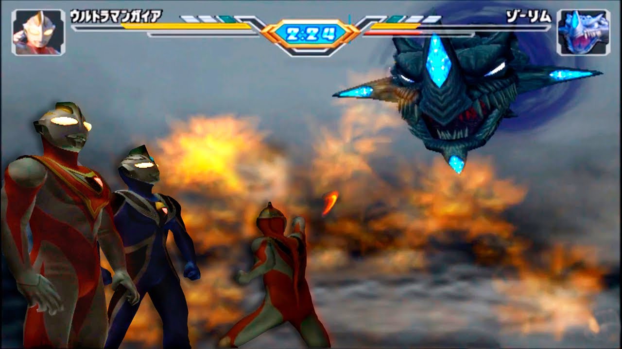 Ultraman FE3 - [Story Mode 17] Ultraman Gaia Vs Agul & Zorlim !! (PCSX2)