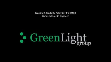 Creating A Similarity Policy In UCMDB Configuration Manager