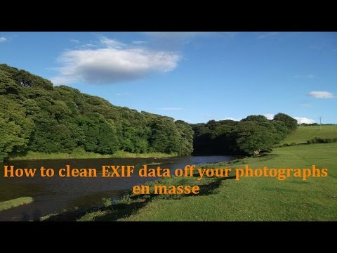 How to clean EXIF data from photographs en masse