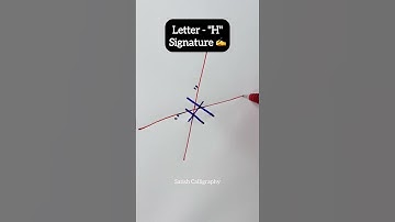 How to sign letter H? | H sign | H signature style #shorts #signature #satishcalligraphy