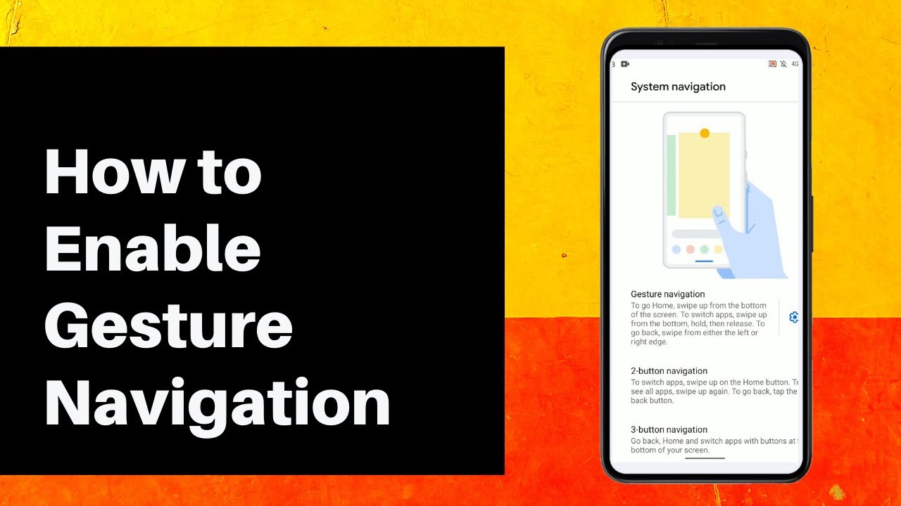 How to Enable Gesture Navigation on Android - YouTube