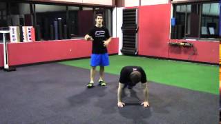 Lateral Crawl with Pushup