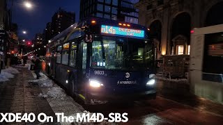 MTA New Flyer Xcelsior XDE40 On The M14D-SBS At 14 Street/8 Avenue
