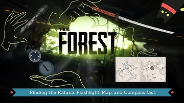 🔴 The Forest : How to get the Katana, Flashlight, Map and Compass without fighting any Mutants! 🔴