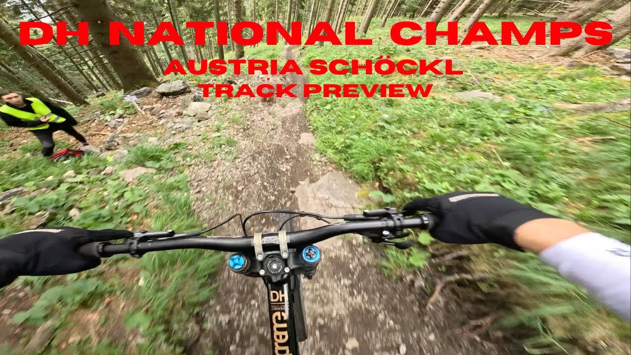 Austrian national champs, Schöckl trail area track preview.