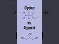 Glycine vs. Glycerol - What’s the Difference?