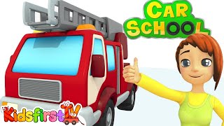 car school compilation fire truck car cartoons