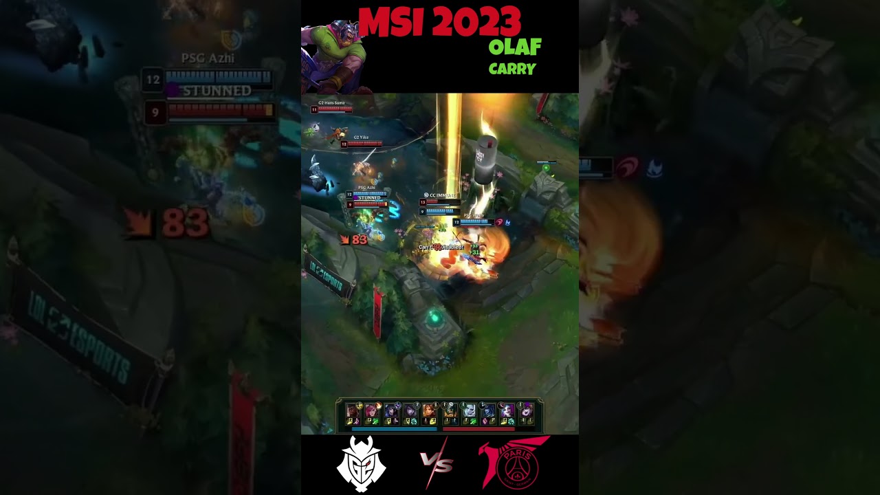 MSI 2023 G2 VS PSG OLAF OP