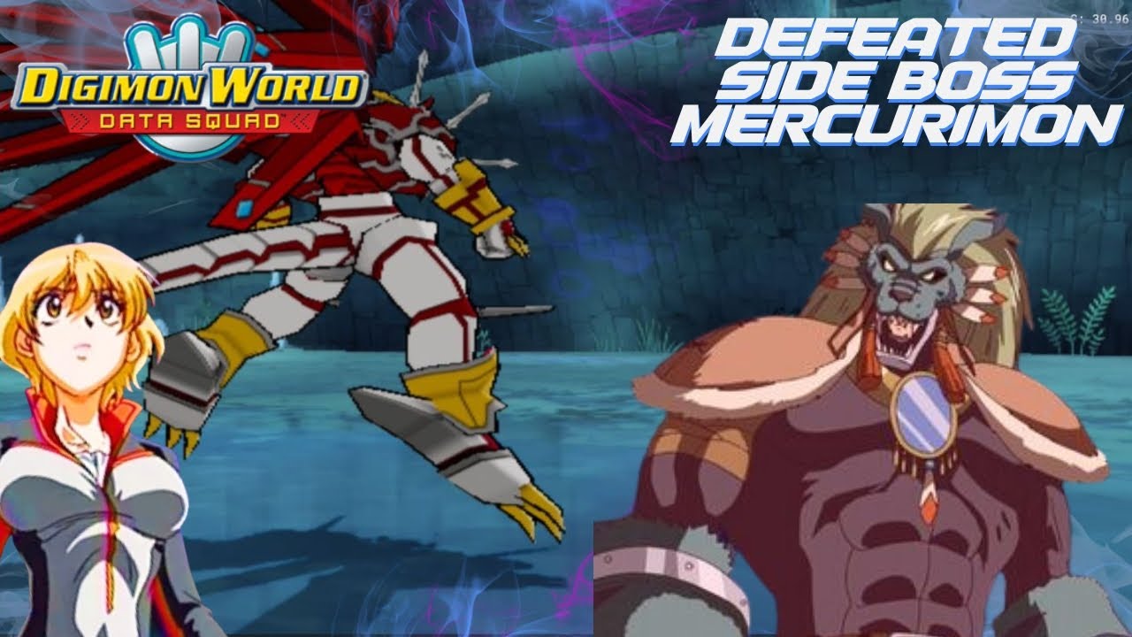 DEFEATED MERCURIMON - SIDE BOSS ICE LABYRINTH - DIGIMON DATA SQUAD ...