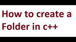 How to create folder in C++  to save programs Wealth