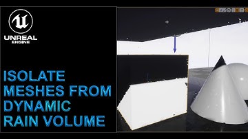 Setting meshes to be affected by Dynamic Rain volume or not