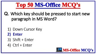 Most Repeated MS Office MCQS. COMMON SHORTCUT KEYS - MS WORD - EXCEL - PPT screenshot 1