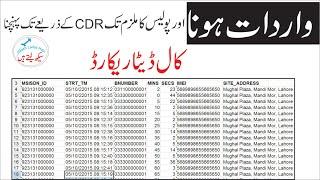 What is CDR –Arrest of accused by police using Call Data Record