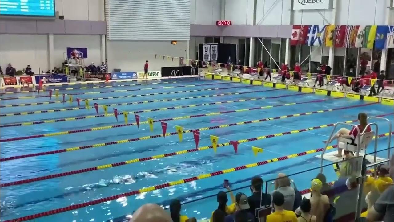 Usports Championship 2022 100m butterfly swimming (Quebec City) YouTube