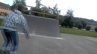 540 on quarterpipe (agressive inline)