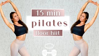 15 MIN PILATES HIIT WORKOUT » all on mat + no equipment » fitbabe trainer