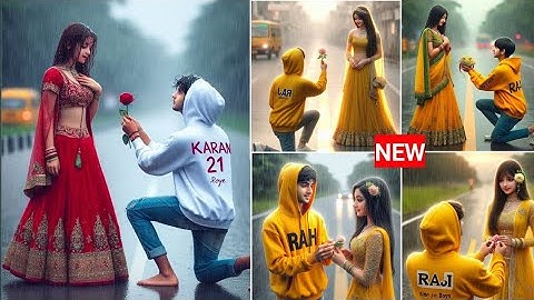 Create 3D Ai Couple Propose imagecreator 2024 | Couple propose ai photo editing bing image creator