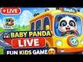 Baby Panda School Bus LIVE 🚸 | Kids Learning Game | Fun Play Like
