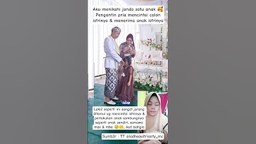PENGANTIN WANITA SEORANG SINGLE MOTHER #videoviral #pernikahan #wedding