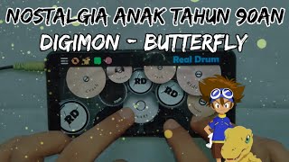 Digimon Opening - Butterfly ( Real Drum Cover )