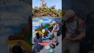 Momentos Mientras Pintbamos Un Mural En Tulancingo De Bravo Hidalgo  Mxico 