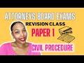 Paper 1 Civil Procedure