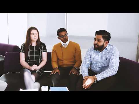 Queen Mary's Principal in conversation with staff apprentices