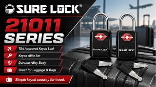 Surelock Tsa 21011 Series Keyed Luggage Lock Keyed-Alike Travel Security