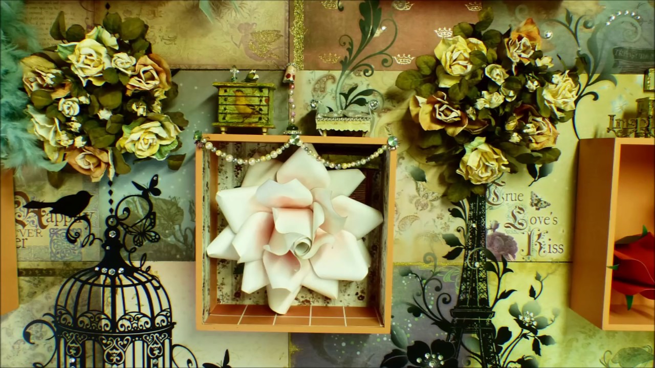 ROSA EN PAPEL  para la Pared - Video #6 | Luzka's Creations ✿