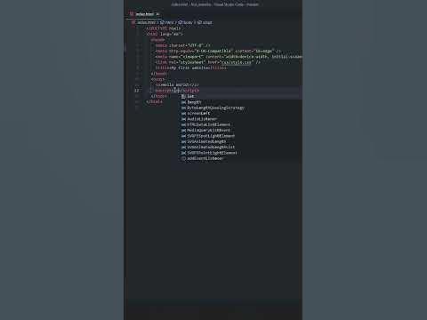 How to link a JS file to HTML! #shorts - YouTube image.