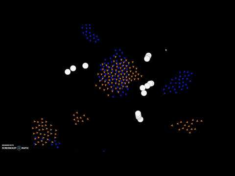 A boids system created in unity