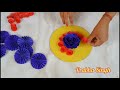 3 quick and easy paper flower wall hanging. Easy wall decoration ideas. Paper craft. Home decor idea