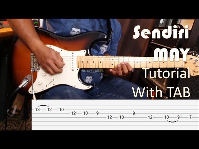 MAY - Sendiri - Guitar Intro & Solo Tutorial with TAB class=