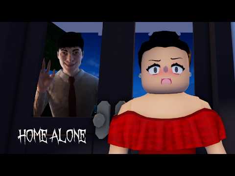 HOME ALONE | Opening the door for EVERYONE | Home Alone | Mom vs. Roblox