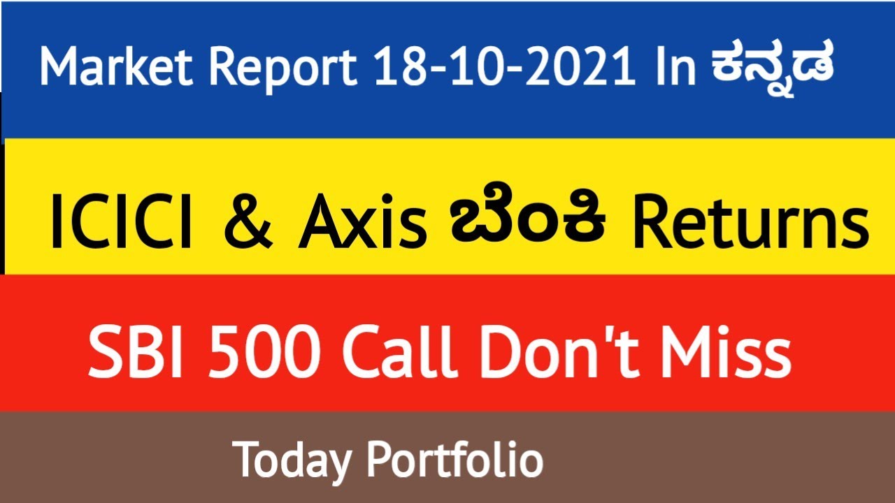 Market Report 18-Oct-2021 | Share Market Kannada | SBI Call Options