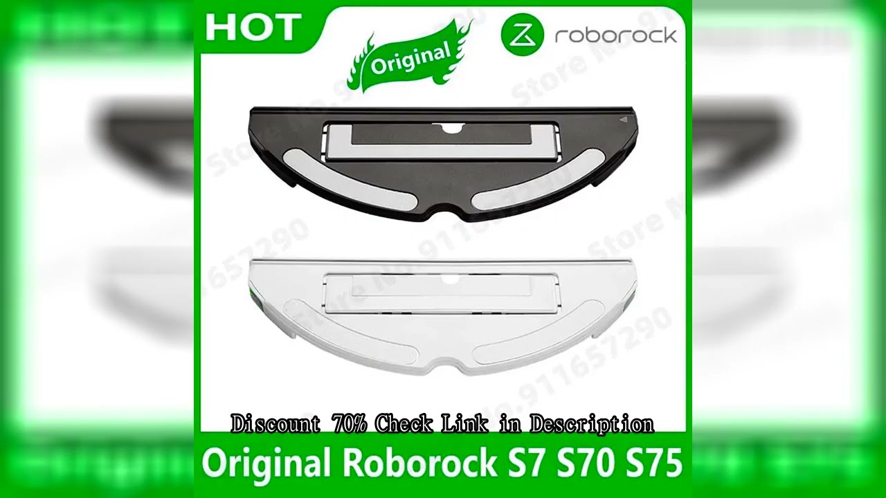 Original Roborock S7 S70 Water Tank Tray with Mop Cloth Robot Vacuum Cleaner Support Plate Spare Par