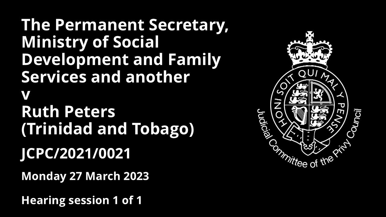 Permanent Secretary, Ministry of Social Development & Family Services v Peters (Trinidad and Tobago)