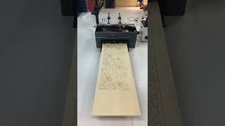 What? Laser Engrave a 3 Meters Long Wood Decoration with xTool P2 CO2 Laser Machine? #asmr screenshot 1