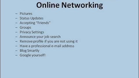 Alumni Career Conference Call: LinkedIn & Online Networking - PART III
