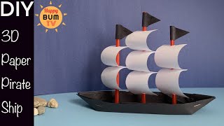 DIY PIRATE SHIP I HOW TO MAKE PAPER SHIP I DIY ORIGAMI SHIP I EASY DIY PAPER CRAFTS screenshot 2