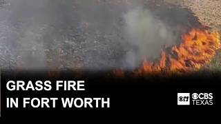 Grass fire in East Fort Worth