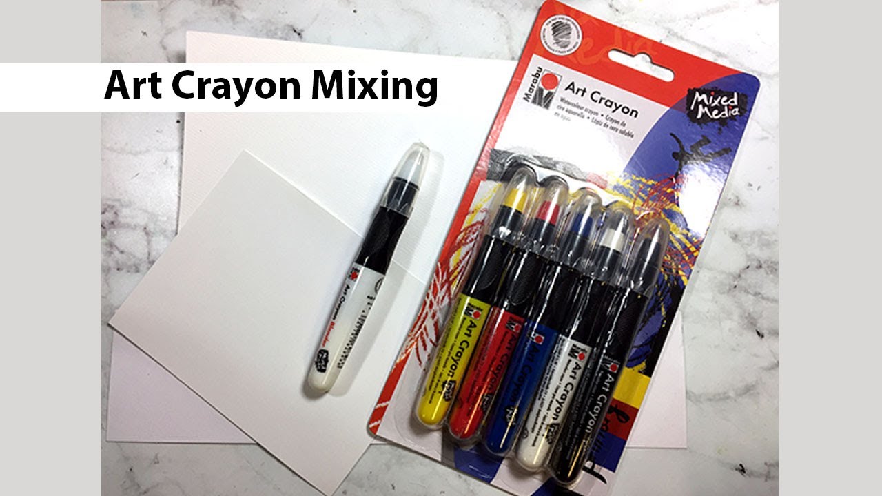 BLENDING Techniques with Art Crayons • Using Marabu Art Crayons