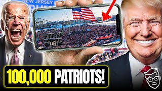 HISTORY! TRUMP Throws LARGEST Political Rally EVER Seen In AMERICA |  100,000 in a BLUE State!? 🚨