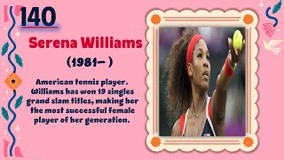 Serena Williams  (1981- )  | TOP 150 Women That CHANGED THE WORLD | Short Biography