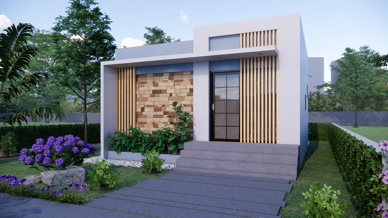(6x6 METERS) Small House Design With 2 Bedroom