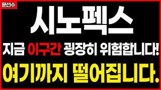 🟣 시노펙스 상승이 나올자리 궁금하시죠? '이 구간' 대응준비하셔야 기회 잡을 수 있습니다.