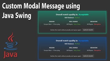 Java Swing - Custom Modal Dialog Message with FlatLaf and Miglayout