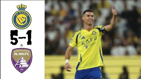 ملخص مباراه العين والنصر 5-1 في دوري ابطال اسيا اهداف مباراه العين والنصر مباراه ناااارية 🔥🔥