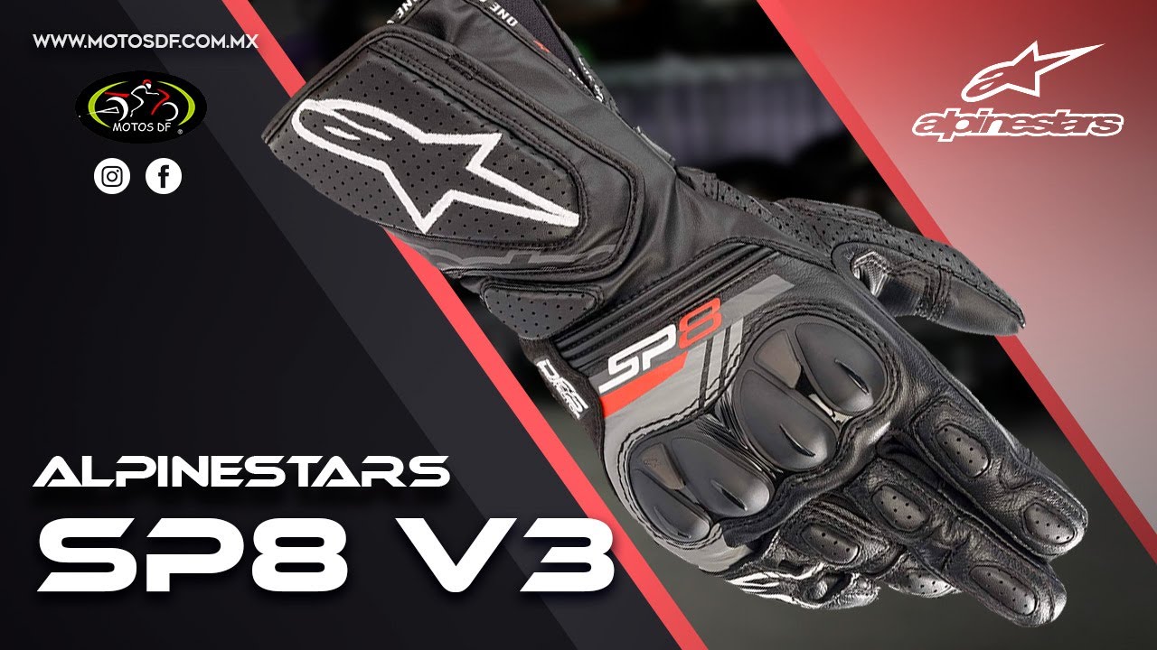 reacción agitación veinte Guantes Alpinestars SP8 V3 - YouTube